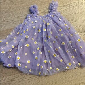 Lola Lavender Dress with Floral Accents